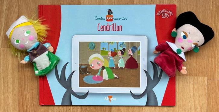 Sinterklaas tip - Cendrillon - sprookje met vingerpopjes, Boeken, Kinderboeken | Kleuters, Zo goed als nieuw, Sprookjes, 5 of 6 jaar