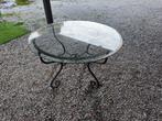 Table et chaise en fer forgé, Tuin en Terras, Tuinsets en Loungesets, Ophalen, Zo goed als nieuw, Stoel