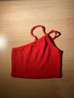 Red Croptop S Pull&Bear, Comme neuf, Taille 36 (S), Sans manches, Rouge