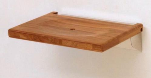 Houten design wandzitje - voor XXL-douche/hamam - nieuw, Huis en Inrichting, Badkamer | Badkamermeubels, Nieuw, Overige typen