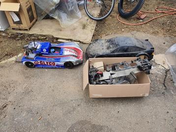 Lot de voitures RC vintage à gazole serpent à vendre - No no, Enlèvement ou Envoi, Utilisé, Voiture, Autres marques