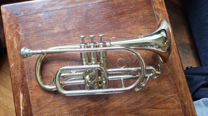 Trompette Thomann CR 400 Bb, Muziek en Instrumenten, Blaasinstrumenten | Trompetten, Zo goed als nieuw, Trompet in si bemol, Met koffer