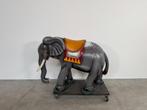 Houten draaienmolen olifant, Antiek en Kunst, Ophalen