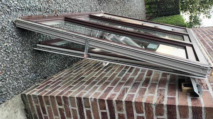 Ramen en deuren, Doe-het-zelf en Bouw, Raamkozijnen en Schuifdeuren, Gebruikt, Kunststof, Inclusief glas, Ophalen