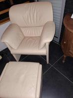 Jori eenzitter met voetbankje, Huis en Inrichting, Ophalen, Zo goed als nieuw, Eenpersoons, Leer