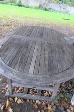 table de jardin en teck, Tuin en Terras, Ophalen, Gebruikt, Ovaal, Hout