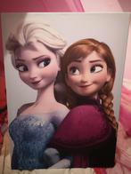 Canvas Frozen Anna & Elsa, Ophalen, Overige figuren, Gebruikt, Plaatje of Poster