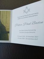 pieter baeten voorzitter groep herinnering, Ophalen of Verzenden, Bidprentje