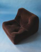 Diep bruine Kali sofa Michel Ducaroy Ligne Roset, Mid century vintage, Gebruikt, Eenpersoons, 75 tot 100 cm