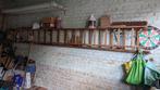 Houten ladder +/- 7,80 m, Doe-het-zelf en Bouw, Ladders en Trappen, Ophalen, Gebruikt, Ladder, Opvouwbaar of Inschuifbaar