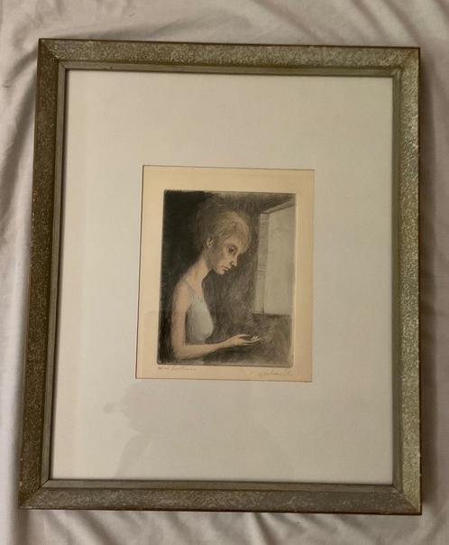 Originele ets van Roland Devolder – “Lentemorgen” (E.A.), Antiek en Kunst, Kunst | Etsen en Gravures, Ophalen