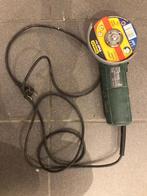 115 haakse slijper + schijf, Doe-het-zelf en Bouw, Gereedschap | Slijpmachines, Ophalen, Gebruikt, Haakse handslijpmachine