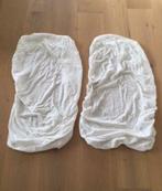 2 hoeslakens voor babybed, Ikea, Ophalen of Verzenden, Gebruikt, Wit, Hoeslaken of Sloop