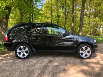 BMW X5 4.4IS 320PS Black Edition GPL Anlage en parfait état, Autos, Cuir, Achat, Carnet d'entretien, Noir