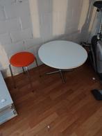 vintage salontafel en krukje, Ophalen, Gebruikt