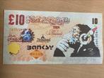 Groot bankbiljet BANKSY zeefdruk, Dj Monkey, Antiek en Kunst