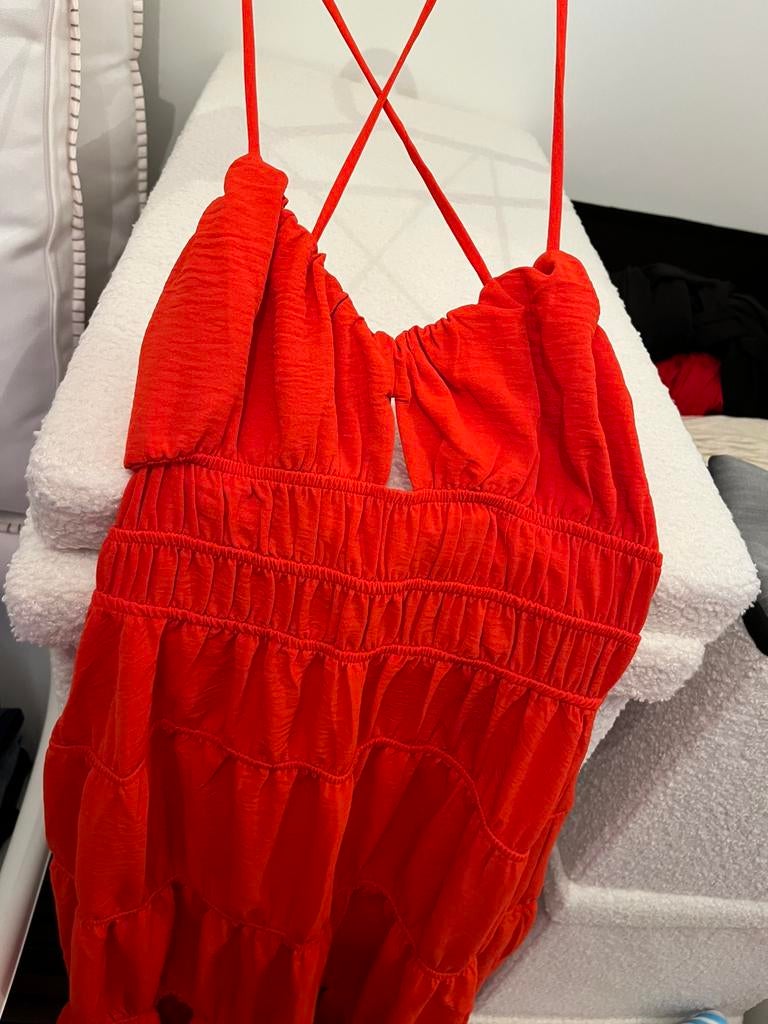 Robe rouge boheme S, Enlèvement ou Envoi