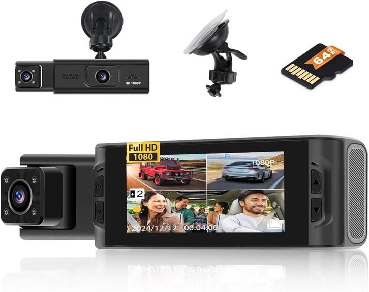 DashCam WiFi met 64 GB SD, Auto diversen, Dashcams, Nieuw, Ophalen of Verzenden