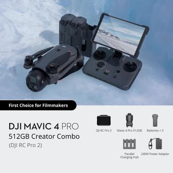 DJI MAVIC 4 PRO 512GB CREATOR COMBO + GRATIS DJI NEO FMC beschikbaar voor biedingen