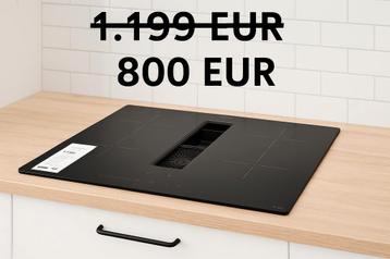 Inductiekookplaat met ingebouwde afzuiging 800€ beschikbaar voor biedingen