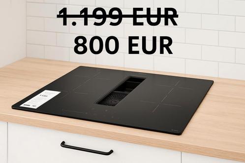 Inductiekookplaat met ingebouwde afzuiging 800€, Elektronische apparatuur, Kookplaten, Zo goed als nieuw, Ophalen