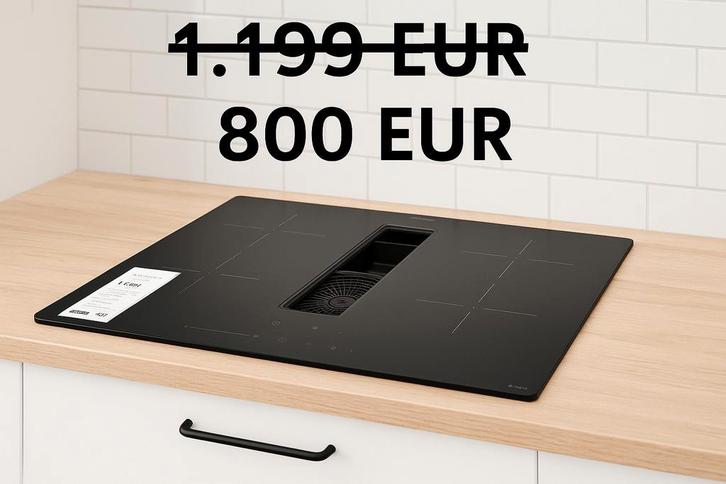 Inductiekookplaat met ingebouwde afzuiging 800€, Elektronische apparatuur, Kookplaten, Zo goed als nieuw, Ophalen