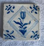 Antieke tegel bloempot kwadraat 17de eeuw, Antiek en Kunst, Ophalen of Verzenden