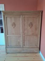 Garde-robe armoire penderie chêne décapée, 150 à 200 cm, Comme neuf, 150 à 200 cm, Chêne