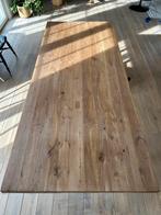 Massieve teakhouten tafel 101 x 241 cm, Ophalen, Zo goed als nieuw, Teakhout
