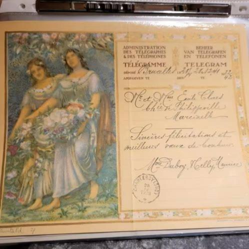 320 télégrammes très anciens, Collections, Cartes postales | Belgique, Enlèvement ou Envoi