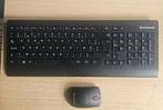 Draadloze Lenovo toetsenbord Inclusief muis, Computers en Software, Ophalen, Multimediatoetsen, Azerty, Zo goed als nieuw