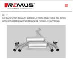 Échappement Remus Race M2 Compétition, Auto-onderdelen, Gebruikt, BMW, Ophalen