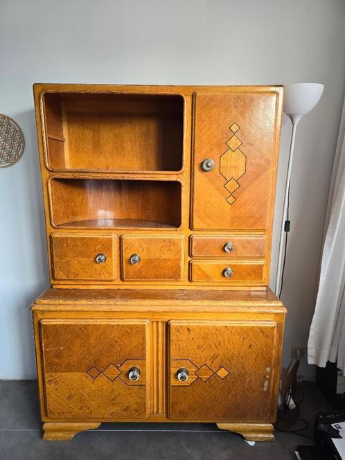 Meuble / Buffet vintage deux corps, Huis en Inrichting, Kasten | Buffetkasten, Gebruikt, Ophalen