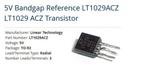 LT1029ACZ 5V low current bandgap reference zener, Hobby en Vrije tijd, Elektronica-componenten, Nieuw, Ophalen of Verzenden