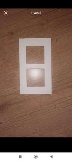 Niko dubbele afdekplaat wit, Doe-het-zelf en Bouw, Ophalen of Verzenden, Zo goed als nieuw