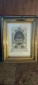 Zeer oude religieuze gravure, 34x43, n94, Antiek en Kunst, Ophalen