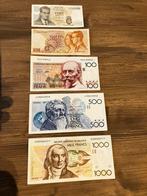 Setje van 5 belgische biljetten - gratis verzenden, Ophalen of Verzenden