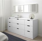 Ladekast IKEA Nordli 9 lades, Huis en Inrichting, Ophalen, 5 laden of meer, Eenvoudig, strak, gemakkelijk combineerbaar, 150 tot 200 cm