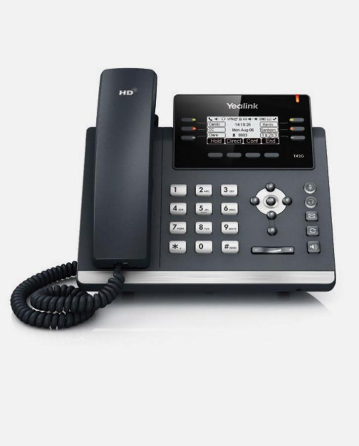 Yealink SIP-W52H, Dect IP-Phone set W52P, IP Phone SIP-T42G, Telecommunicatie, Datacommunicatie en VoIP, Nieuw, Telefoon, Ophalen of Verzenden