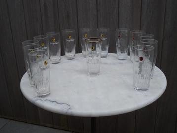 Glazen Jupiler + Bierviltjes beschikbaar voor biedingen