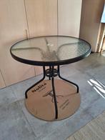 Tuintafel glas rond 60 cm, Tuin en Terras, Ophalen, Rond