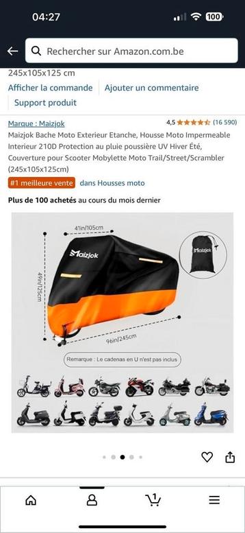 Bâche de protection pour scooter ou moto  beschikbaar voor biedingen