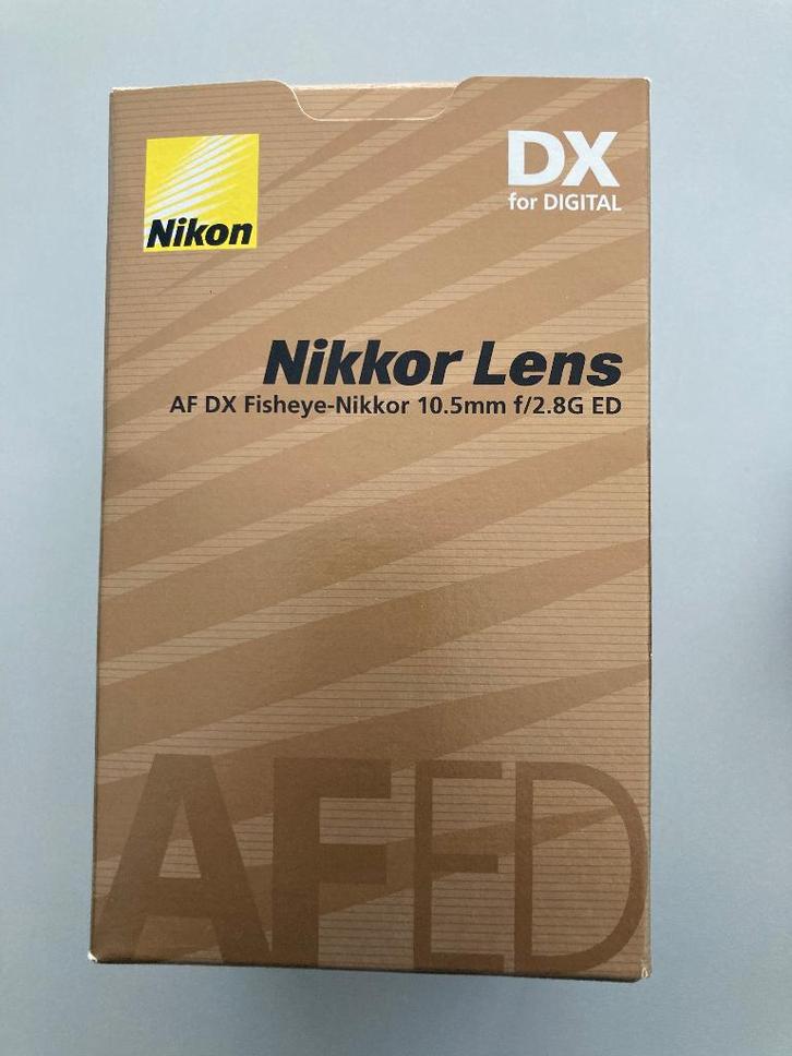 Nikon AF DX Fisheye Nikkor 10,5mm/f2.8 G ED, TV, Hi-fi & Vidéo, Photo | Lentilles & Objectifs, Comme neuf, Objectif fisheye grand angle