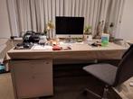 Bureau + ladeblok + kast, Huis en Inrichting, Ophalen, Zo goed als nieuw, Bureau