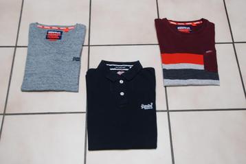 Zeer goede T-shirtset met korte mouwen Maat M „Superdry” beschikbaar voor biedingen