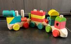 Houten blokken trein, Kinderen en Baby's, Speelgoed | Houten speelgoed, Ophalen, Gebruikt