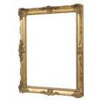 Bladgoud Barok Stijl Lijst Klassiek Verguld Kader 43x34cm, Minder dan 50 cm, Gebruikt, Ophalen of Verzenden, Nvt