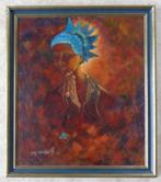 JAKY LEFRANCOIS / MANNEN HANDEN / OLIEVERF PANEEL / 80x70cm, Antiek en Kunst, Kunst | Schilderijen | Modern, Ophalen