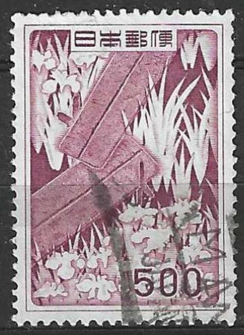 Japan 1955 - Yvert 564 - Irisen en houten brug (ST), Postzegels en Munten, Postzegels | Azië, Gestempeld, Verzenden