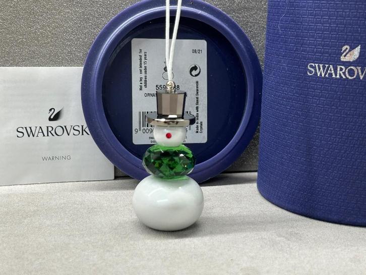 Swarovski Snowman, Sneeuwpop ornament, Verzamelen, Swarovski, Nieuw, Figuurtje, Ophalen of Verzenden